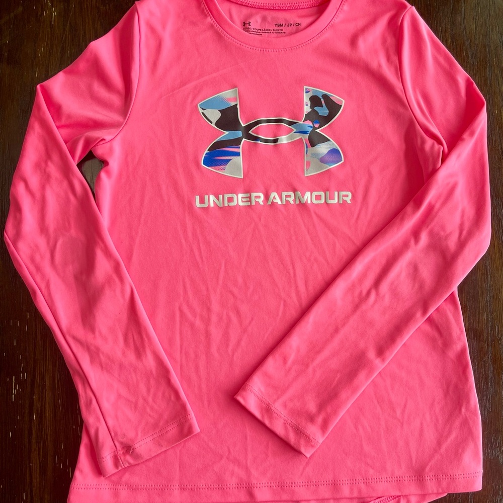 Under Armour Kids Pink Long Sleeve Shirt